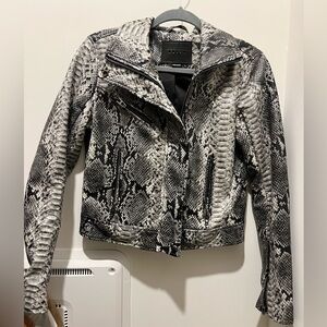 blanknyc snake print jacket